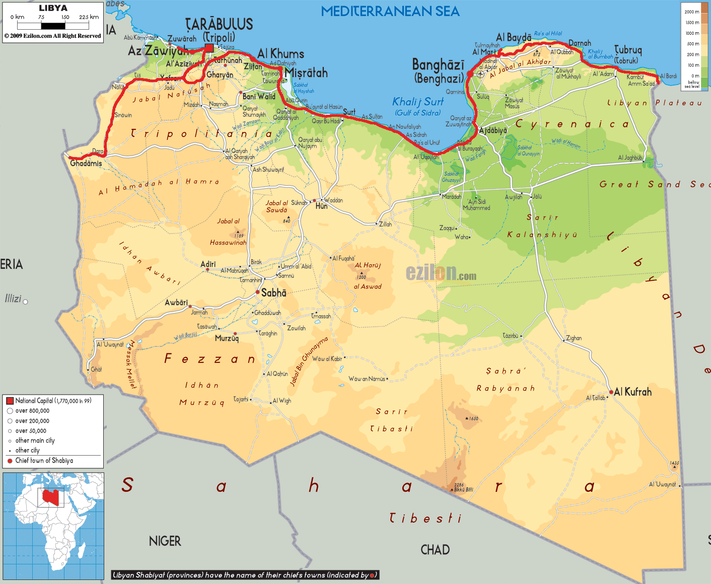 Tragitto Libia